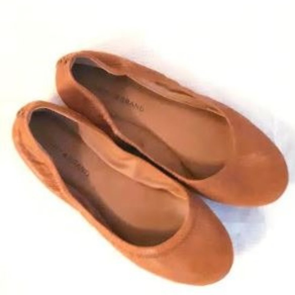 Lucky Brand Ballet Flats, Brown Color, Women Size 9 US